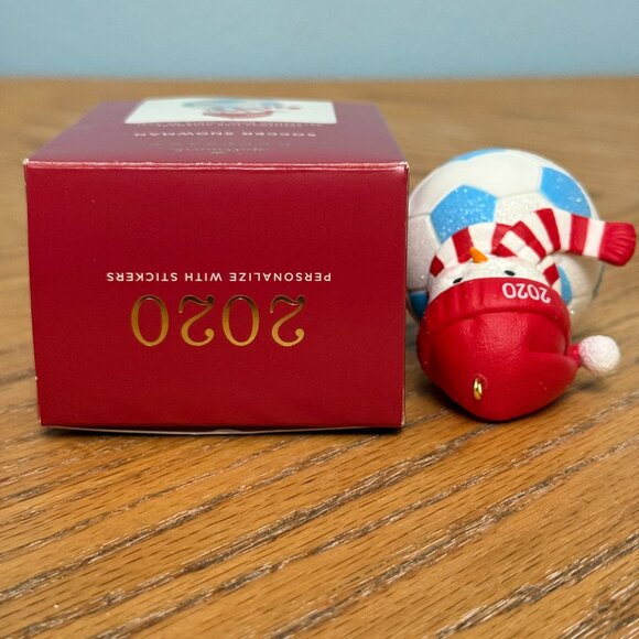 Hallmark Keepsake Ornament Soccer Snowman Personalize 2020 - Picture 8 of 8